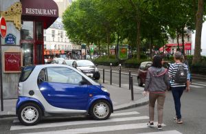 I guess it is small enough to pass as a pedestrian?