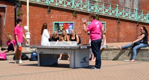 There are a number of areas set aside for community games.