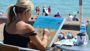 Brighton UK the English heatwave was only 28C