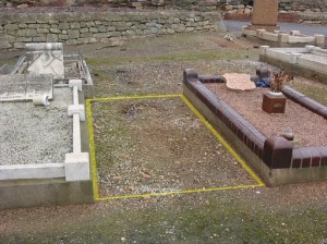 The burial site of firefighter Albert Greenman at the West Terrace Cemetery.